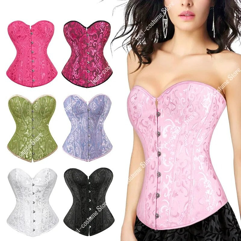 Corset Rosa/ Espartilho Zara Freya (Várias cores)