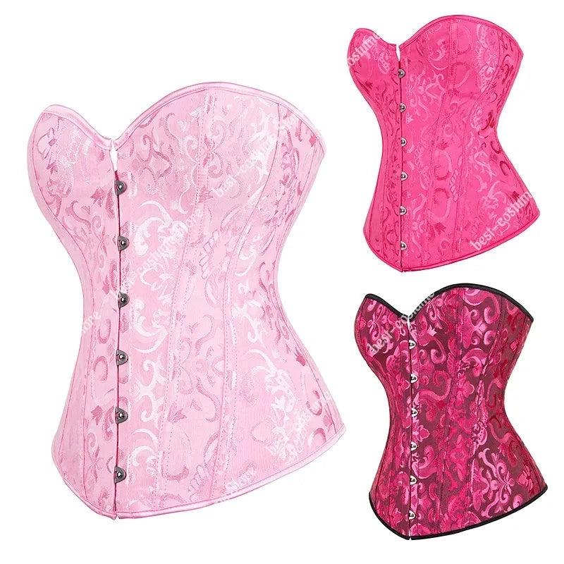 Corset Rosa/ Espartilho Zara Freya (Várias cores)