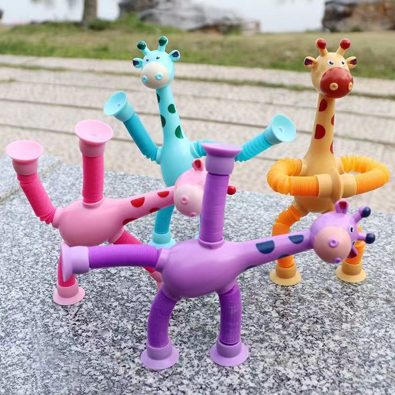 Girafa  com ventosa , brinquedo para crianças/Item anti stress