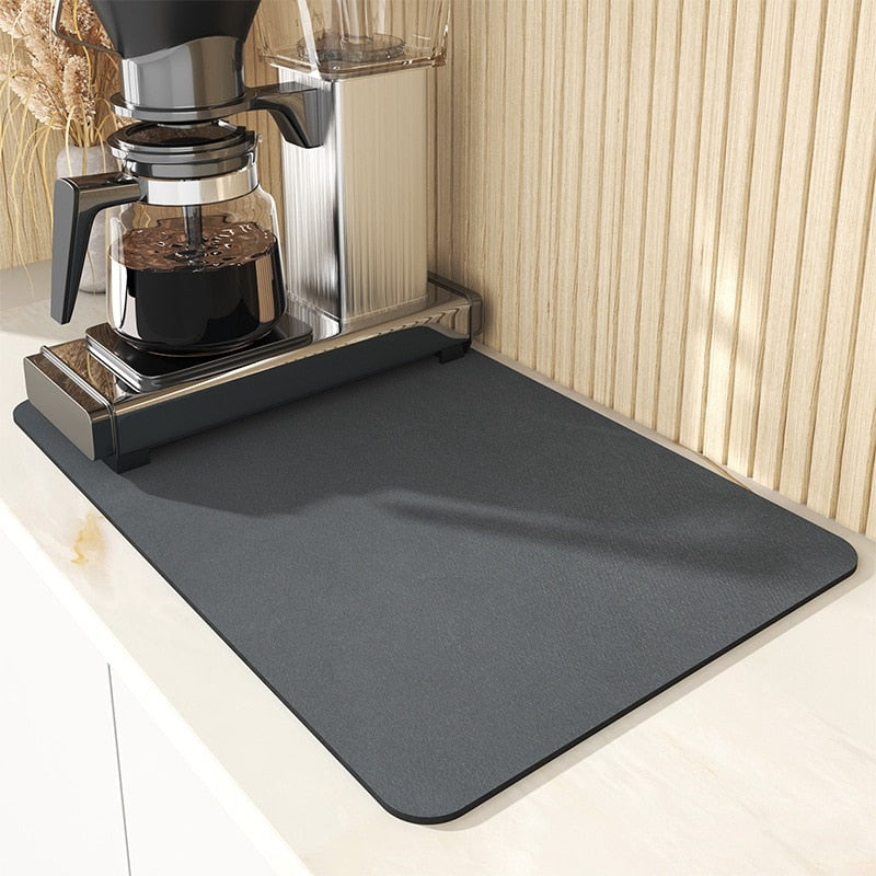 Tapete superabsorvente para cozinha, ideal para pias e cantinho do café