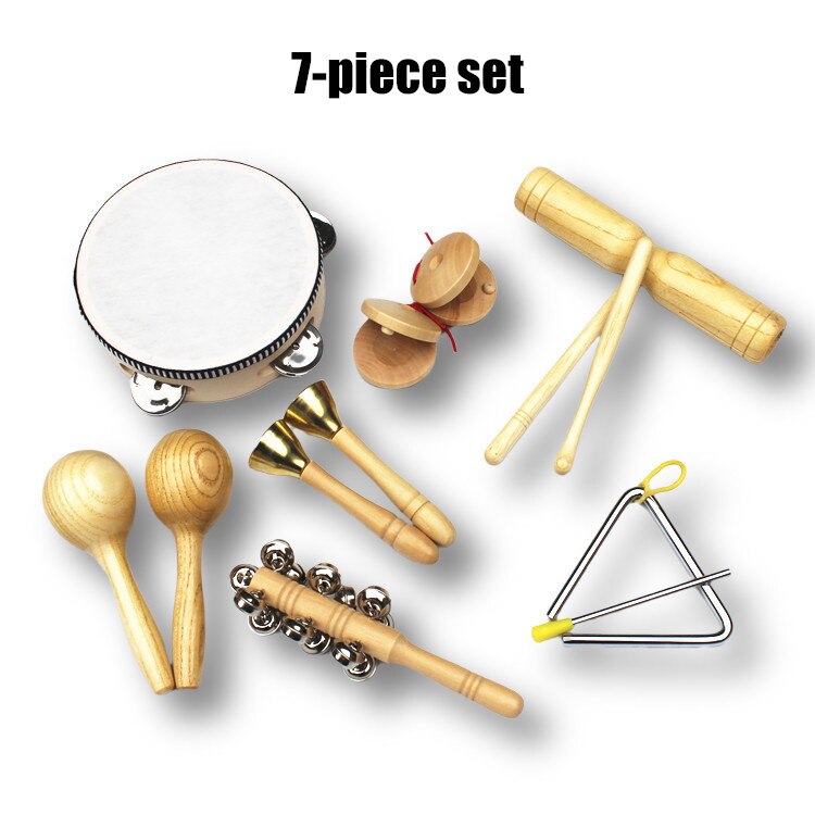 Conjunto de instrumentos musicais infantis (Material ecológico)