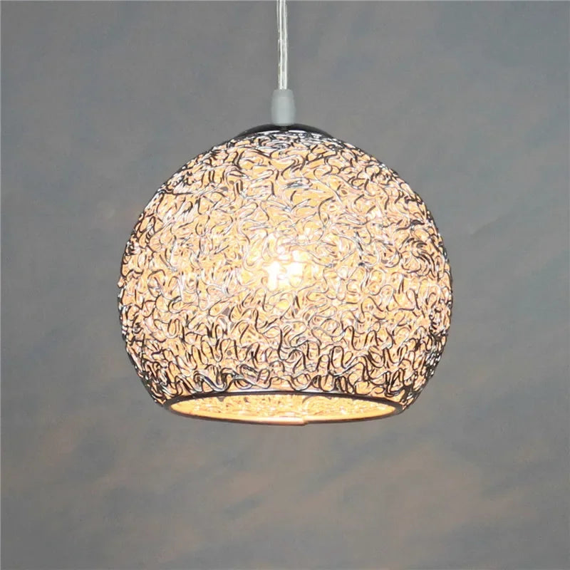 Lustre de Arame de Alumínio Macaron