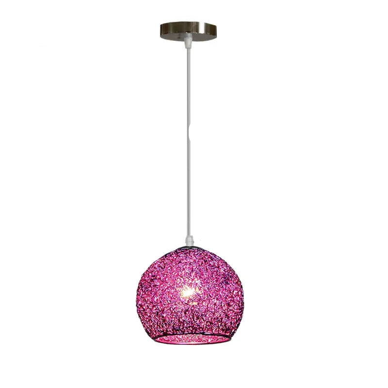 Lustre de Arame de Alumínio Macaron