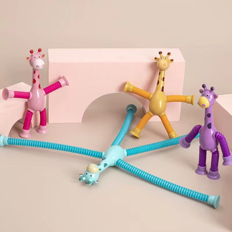 Girafa  com ventosa , brinquedo para crianças/Item anti stress