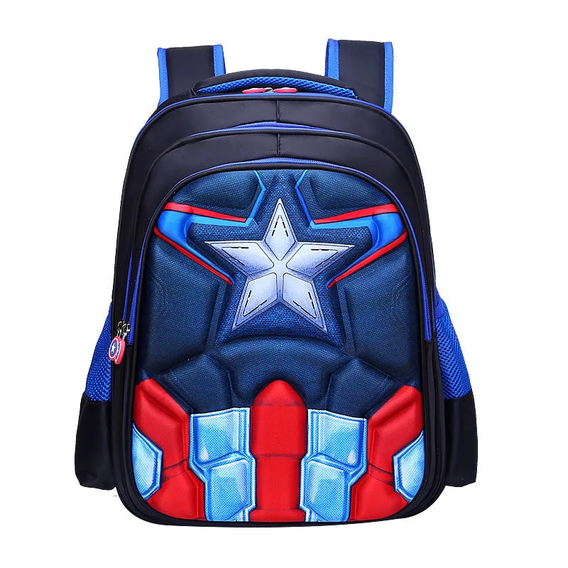 Mochila infantil menino 3D - Modelo de Super heróis