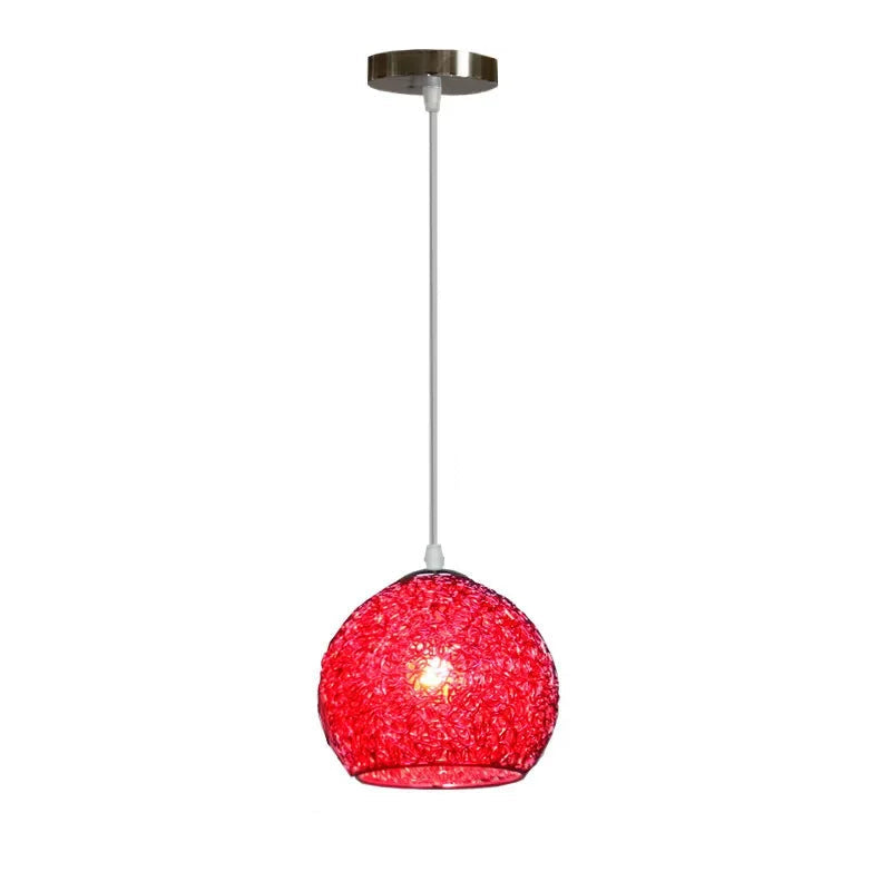 Lustre de Arame de Alumínio Macaron
