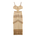 Vestido Feminino Elegante com Franjas