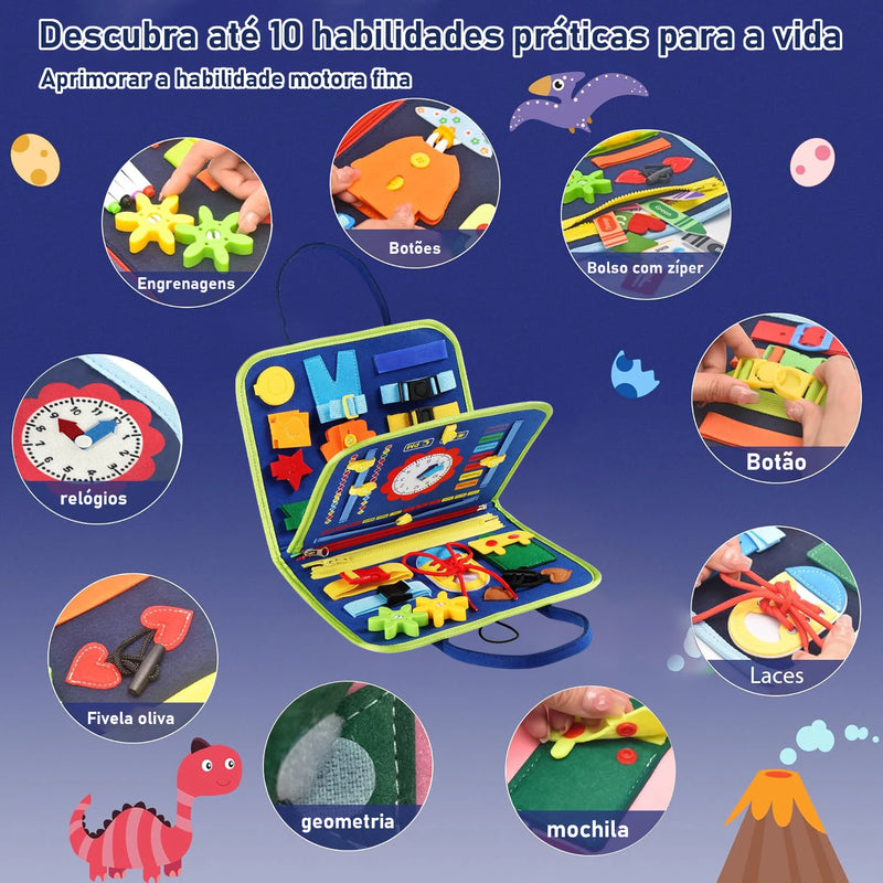 Quadro de Atividades Montessori | Brinquedo Educativo para Crianças Pequenas