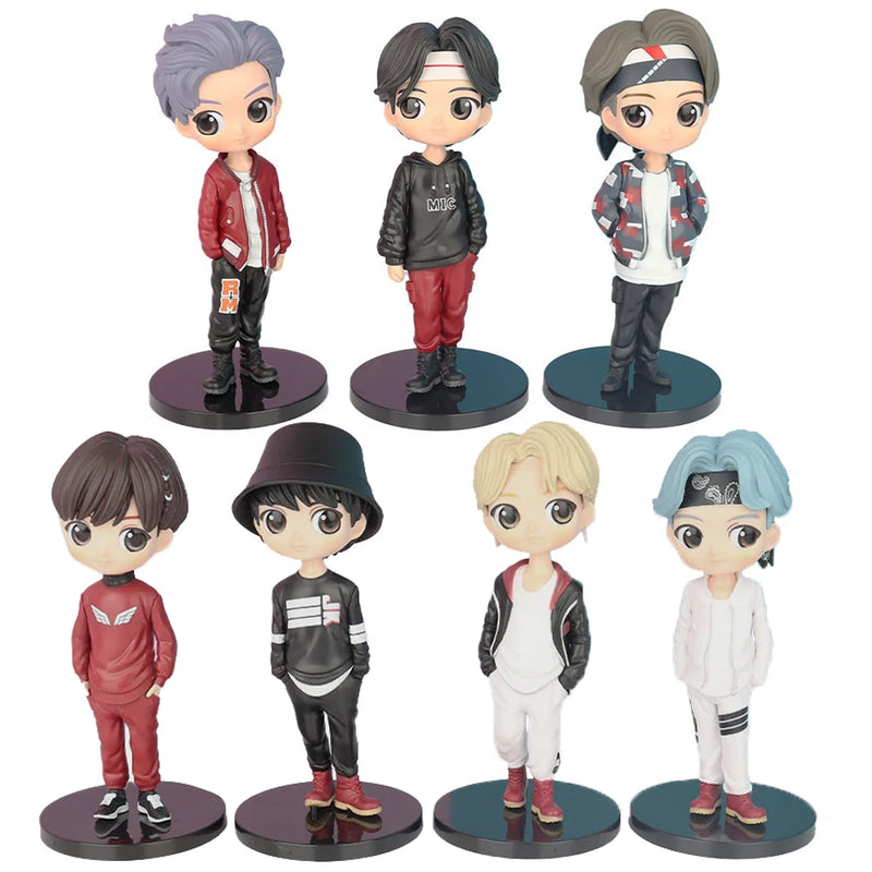 Bonecos K-Pop BTS 15cm | Colecionáveis ARMY com Detalhes Realistas