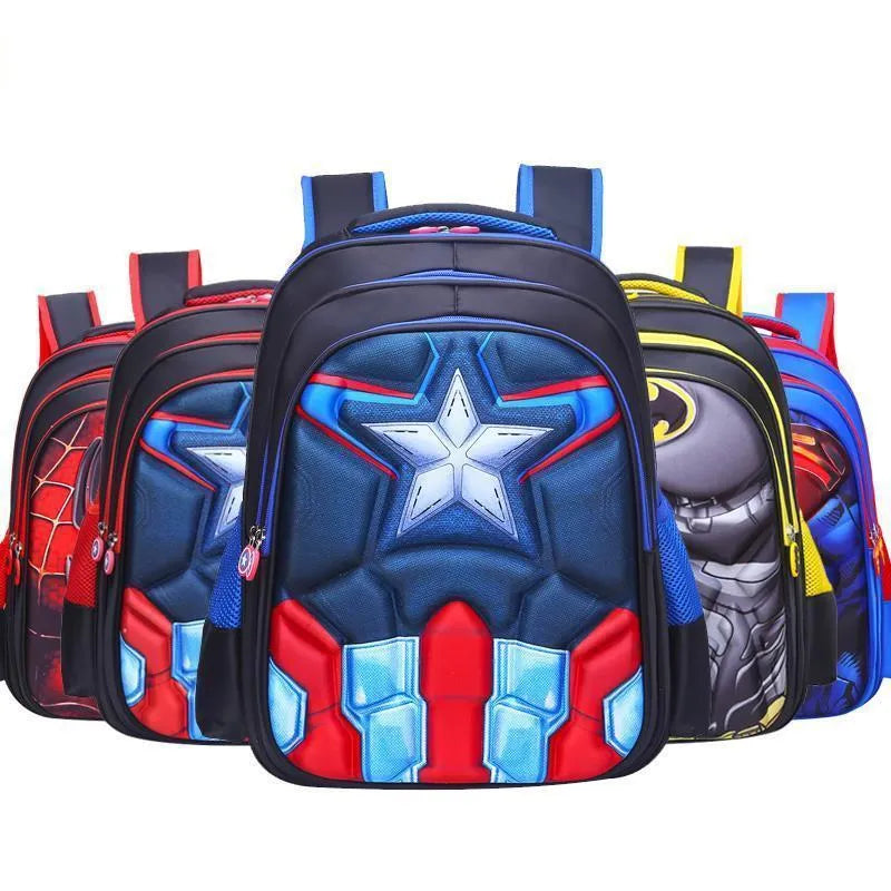 Mochila infantil menino 3D - Modelo de Super heróis