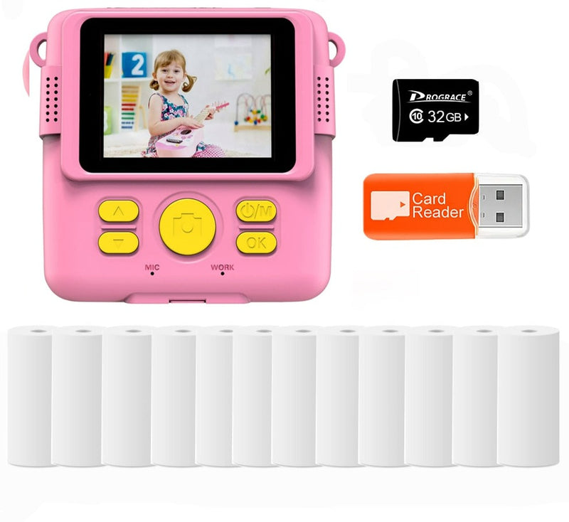 Câmera digital infantil, Happykids com impressão instantânea