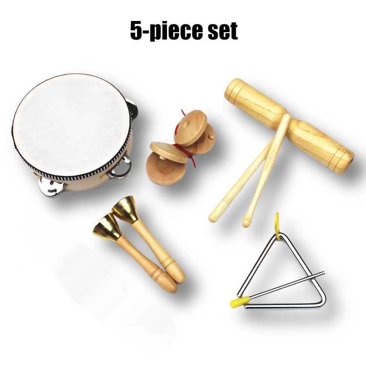 Conjunto de instrumentos musicais infantis (Material ecológico)