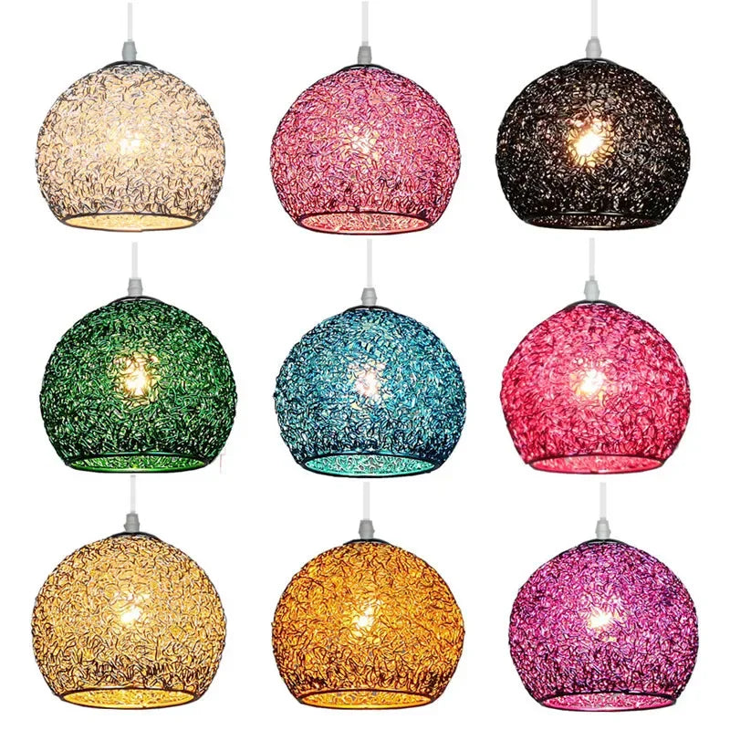 Lustre de Arame de Alumínio Macaron
