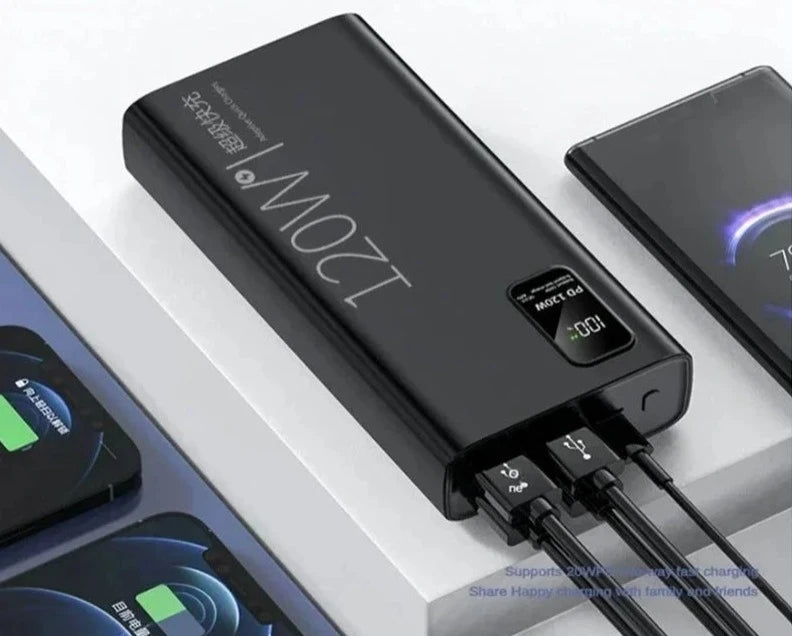 Power Bank 50000 mAh  -Carregador de bateria portátil para iPhone Xiaomi Huawei Samsung