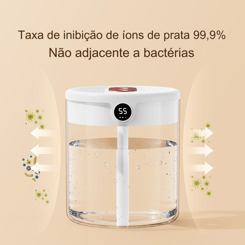 Umidificador Aromatizador 2Litros - A Solução Ideal para Dias Secos/ Entre 10 e 20 hs