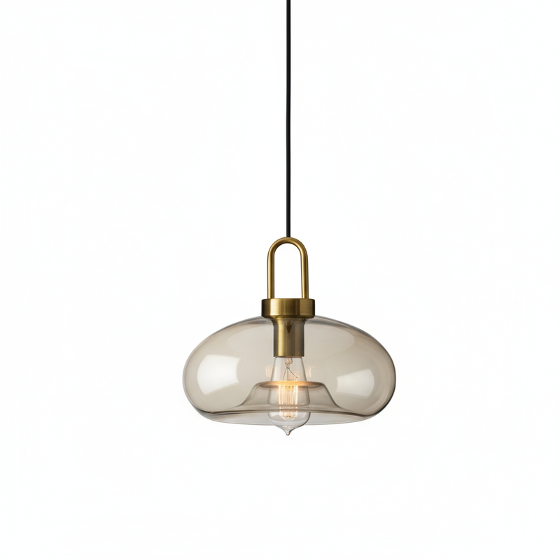 Luminária Pendente de Vidro Nórdico | Lustre Moderno
