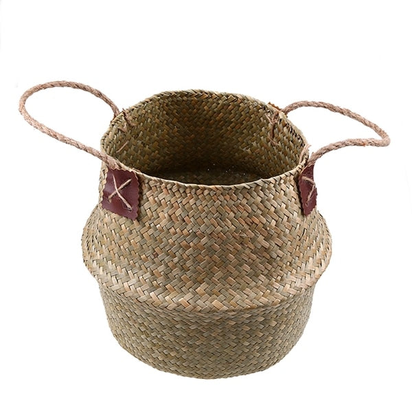 Cesta de flores dobrável ecológica (Decoração com plantas,cesto de brinquedos,porta revistas..)