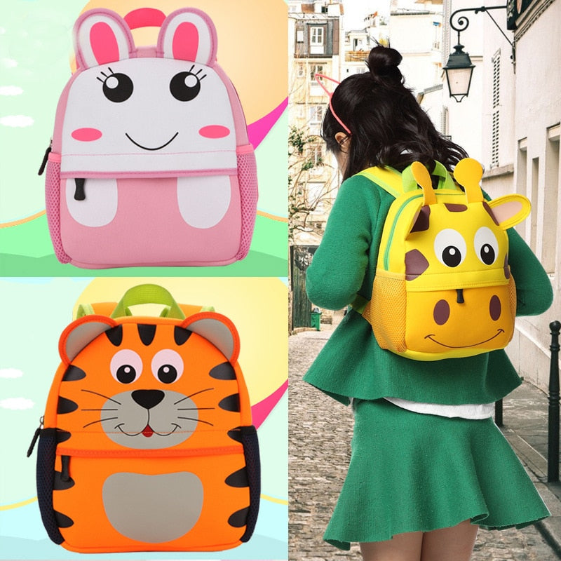 Mochila infatil 3D ,mochila infantil escolar,mochilas de passeio(Animais fofos)