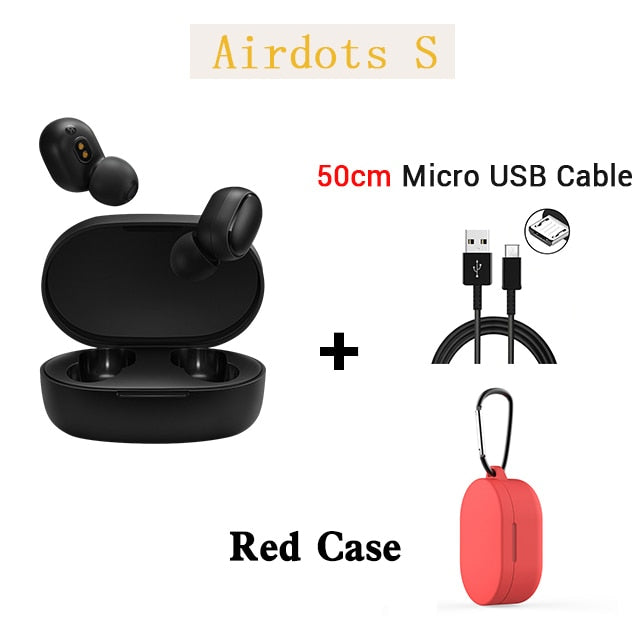 Fone de ouvido XIAOMI sem fio com microfone para controle de voz (Xiaomi Redmi Airdots Bluetooth 5.0)