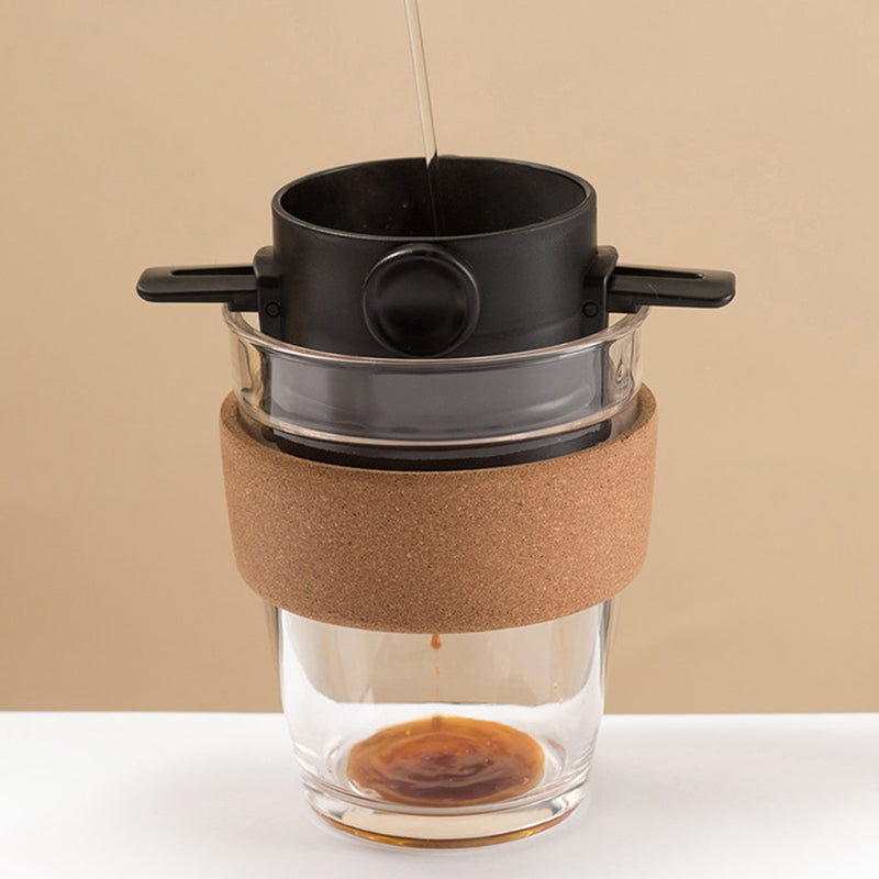 Filtro de café portátil,reutilizável, bojo de aço inoxidável para gotejamento de café ( Economize muito durante o ano)