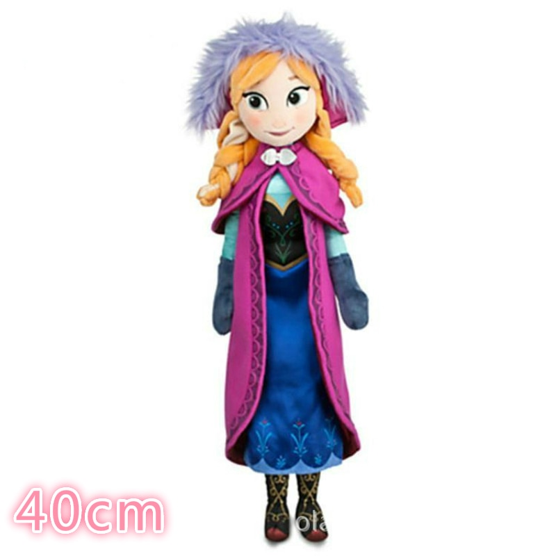Boneca Pelucia Frozen Elza Anna Princesas Disney Coleção 50cm