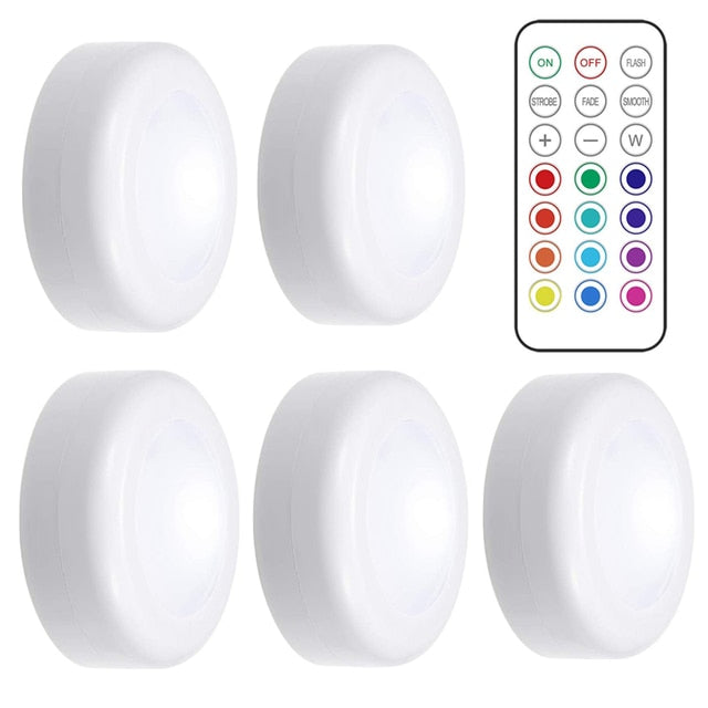 Lampada LED diversas cores, com controle remoto, sensor de toque Sem Fio, ( Decore sua escada. cozinha, armarios ..)