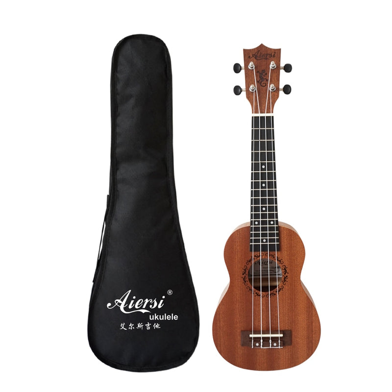 Ukulele mogno Soprano instrumento musical (Ukelelê profissonal)