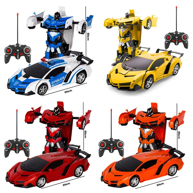 Robô de transformação 2 em 1  RC (Seus filhos vão adorar esse Carro- robô)