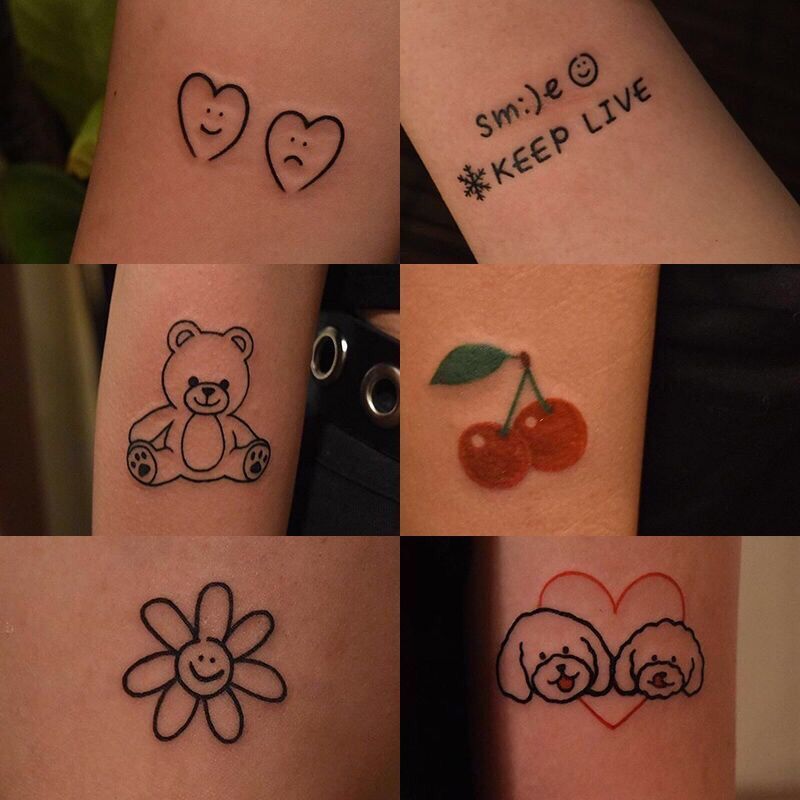 Tatugens temporárias, lindos estilos ( KIT 48 pçs)