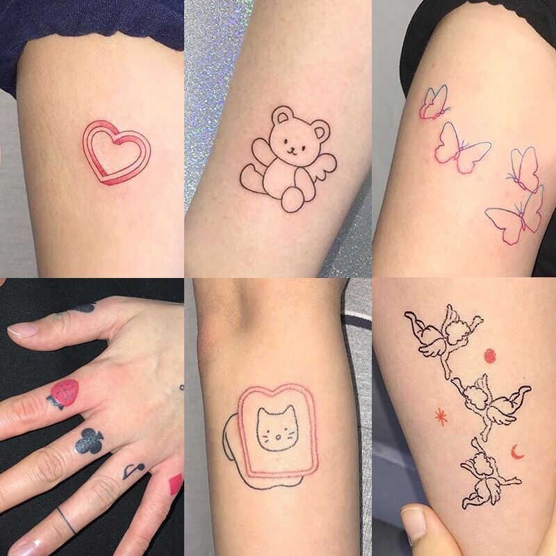 Tatugens temporárias, lindos estilos ( KIT 48 pçs)