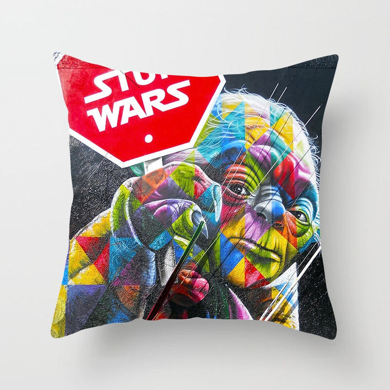 Fronha de linho  personalizada  Star Wars (Decoração criativa)