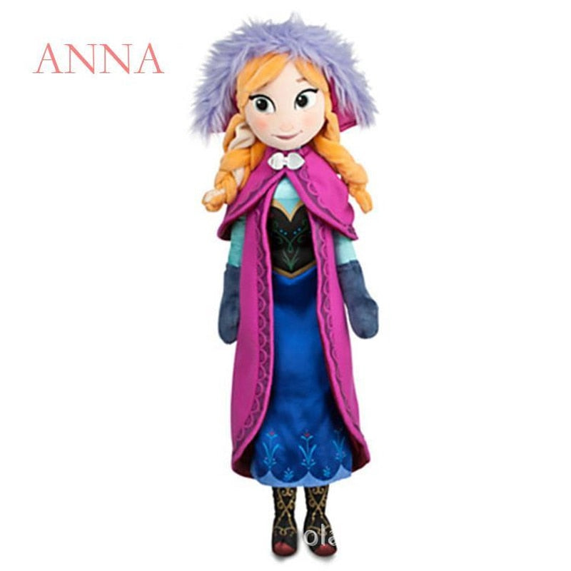 Boneca de pelúcia Frozen, Princesa Elsa, Anna (40/50cm )