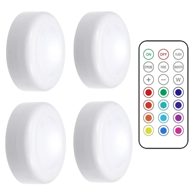 Lampada LED diversas cores, com controle remoto, sensor de toque Sem Fio, ( Decore sua escada. cozinha, armarios ..)