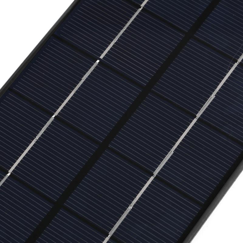 Painel Solar USB 5W 5V Portátil(Carregador Rápido de Polissilício para viagens)