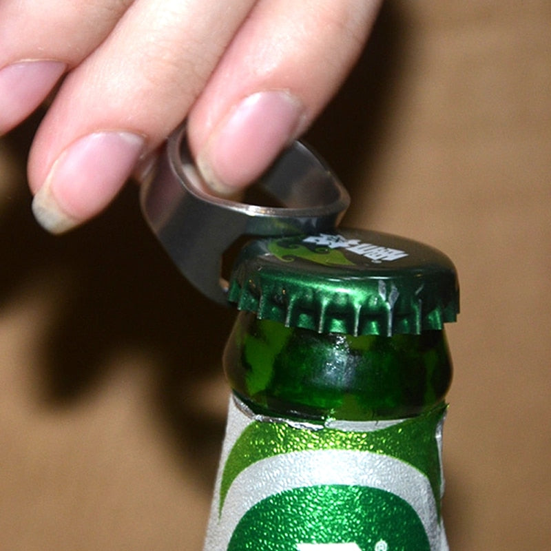 Abridor de garrafas de cerveja,mini anel portátil (Agilidade para garçons e versatilidade para sua casa)