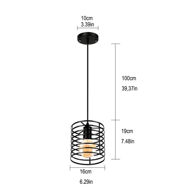 Luminária pendente , candelabro retrô nórdico preto de metal (Sua casa muito estilosa!)