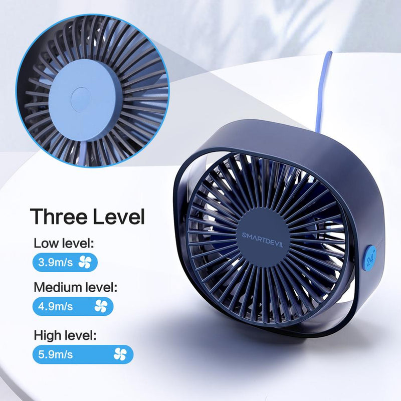 Ventilador de mesa portátil - Via usb