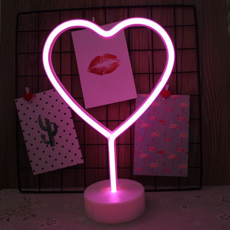 Abajour LED USB Neon,decoração criativa (Vários temas, unicórnio, cacto,lua...)