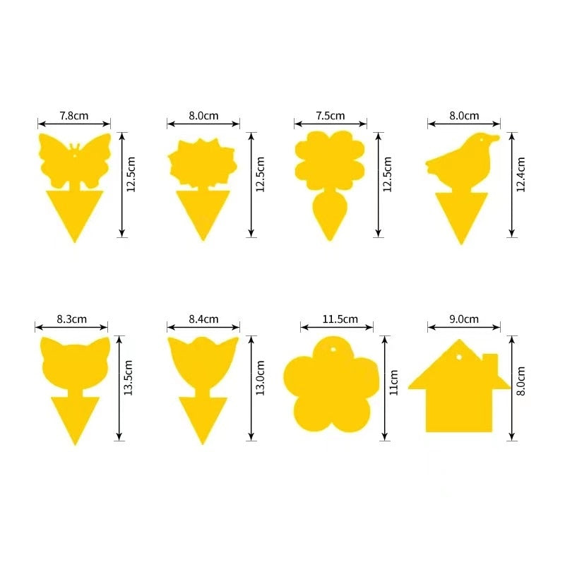 Pega mosca,anti parasitas (Suas plantas longe de pragas (Cola Forte /12 peças)