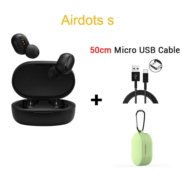 Fone de ouvido XIAOMI sem fio com microfone para controle de voz (Xiaomi Redmi Airdots Bluetooth 5.0)