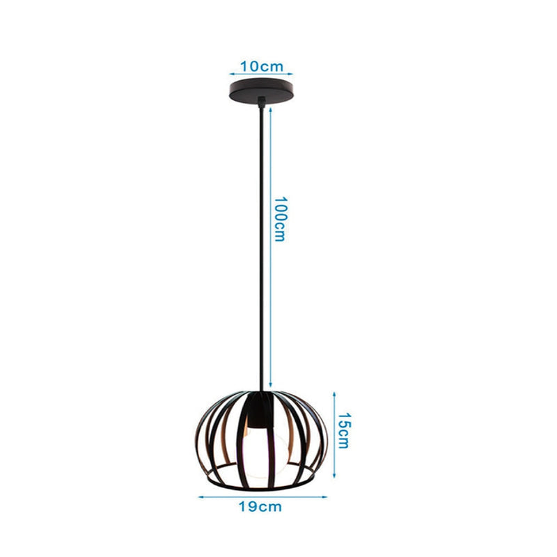 Luminária pendente , candelabro retrô nórdico preto de metal (Sua casa muito estilosa!)