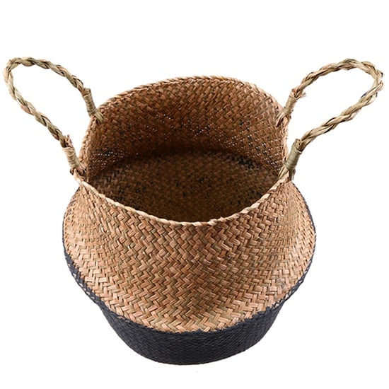 Cesta de flores dobrável ecológica (Decoração com plantas,cesto de brinquedos,porta revistas..)