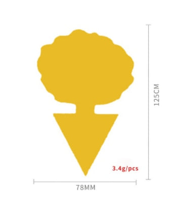 Pega mosca,anti parasitas (Suas plantas longe de pragas (Cola Forte /12 peças)