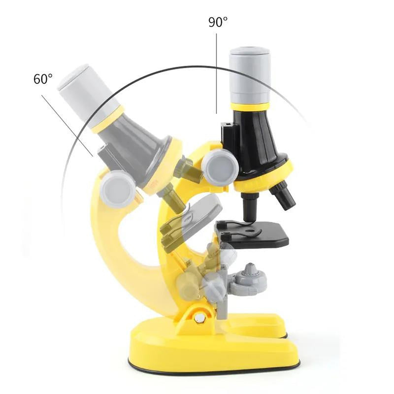 Kit de Microscópio cintífico LED 1200x(Laboratório de biologia  em casa ou em qualquer lugar /Incentive o lado cientista do seu filho)