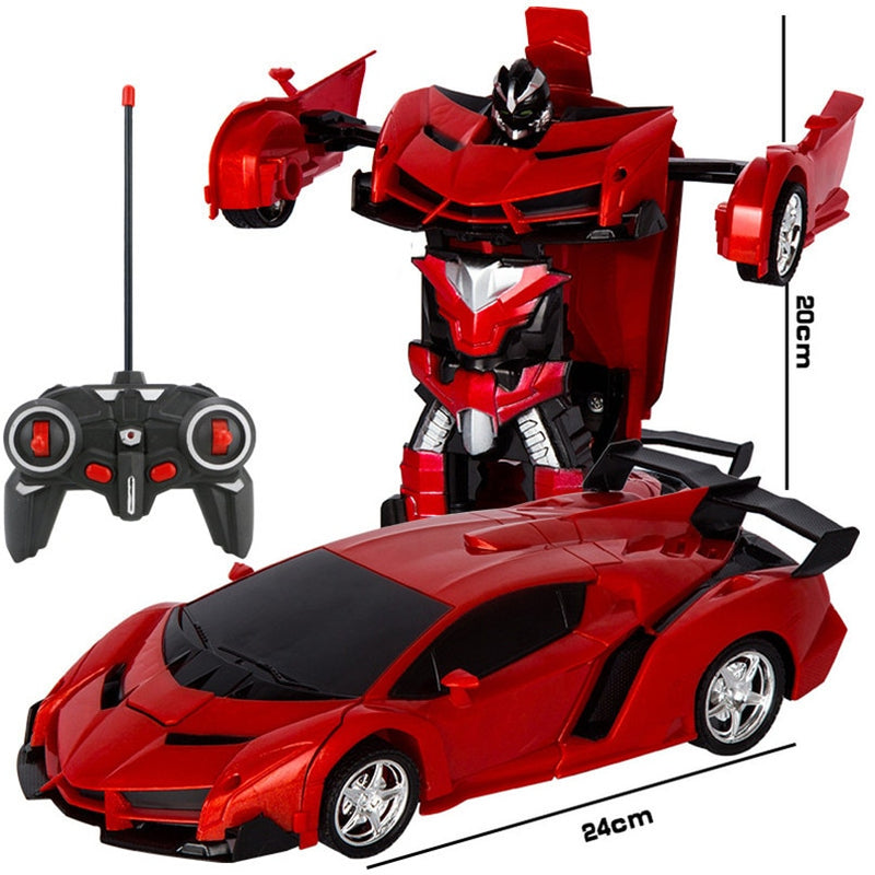 Robô de transformação 2 em 1  RC (Seus filhos vão adorar esse Carro- robô)