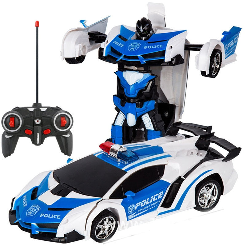 Robô de transformação 2 em 1  RC (Seus filhos vão adorar esse Carro- robô)