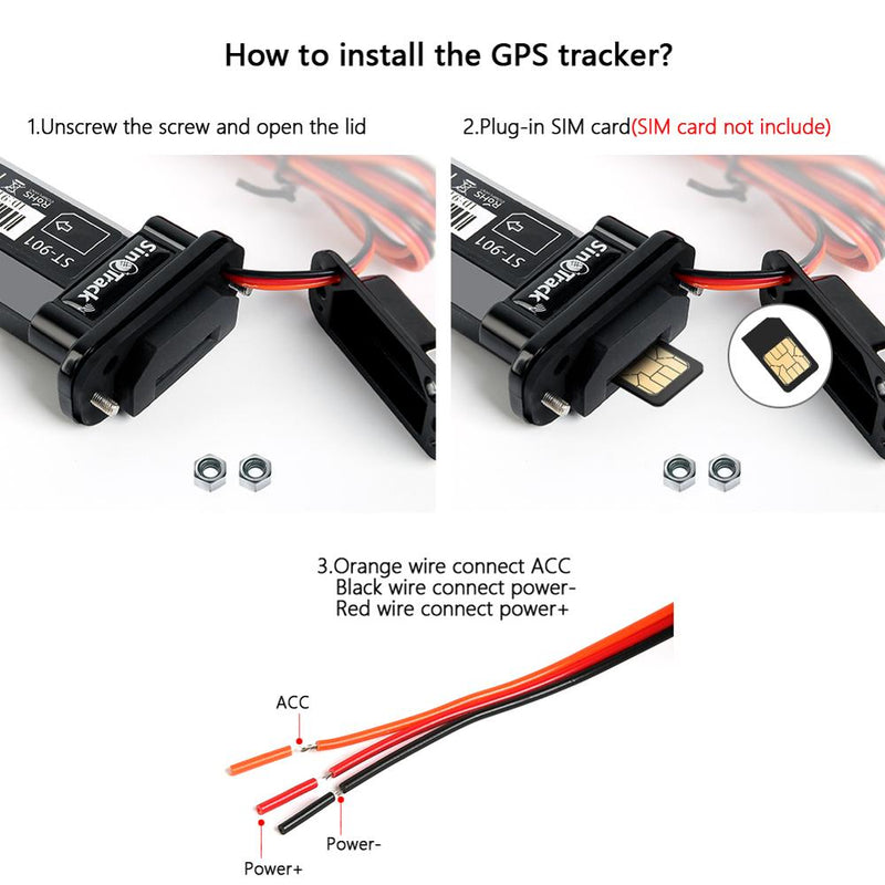 GPS Tracker Motocicleta à prova d'água Carro Mini GPS GSM SMS localizador com rastreamento em tempo real (Economize e tenha segurança em relaçao a seus bens)