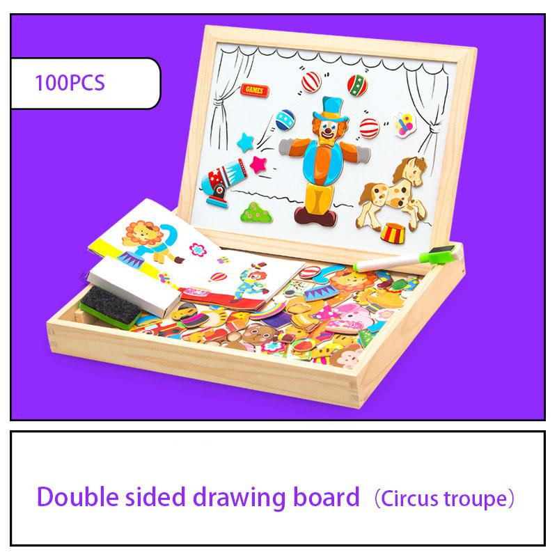 Brinquedo interativo para crianças (Teatrinho infantil com animais,quebra cabeça, escrita)