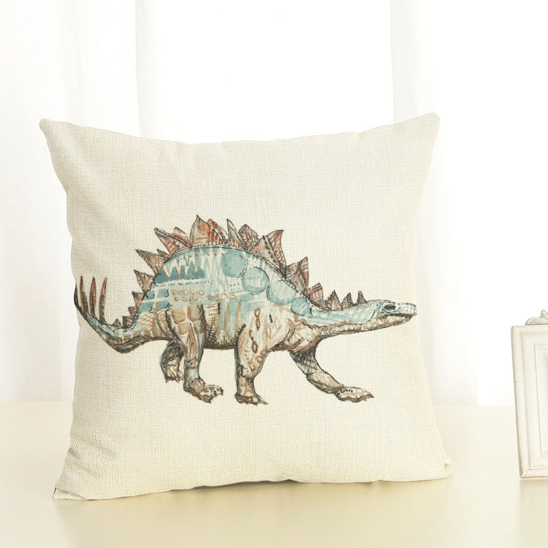 Capa de Almofada de Dinossauro  45x45cm ( Decoração de quarto infantil e casa)