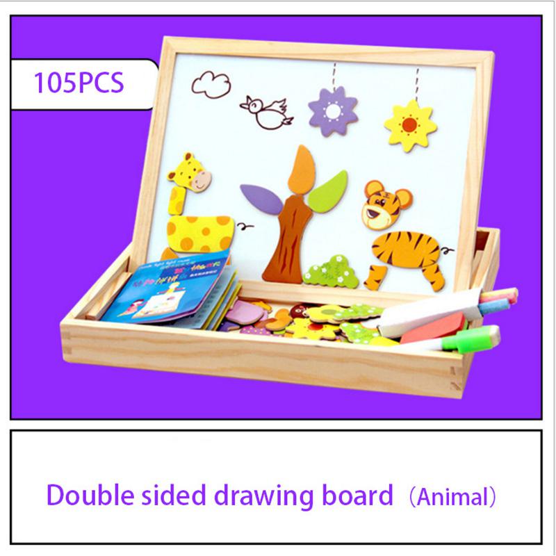 Brinquedo interativo para crianças (Teatrinho infantil com animais,quebra cabeça, escrita)